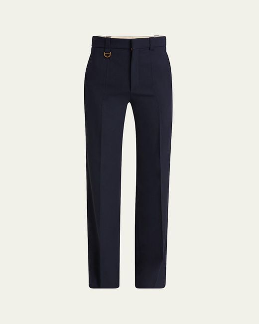 Chloé Blue Boyish Straight-Leg Tailored Trousers