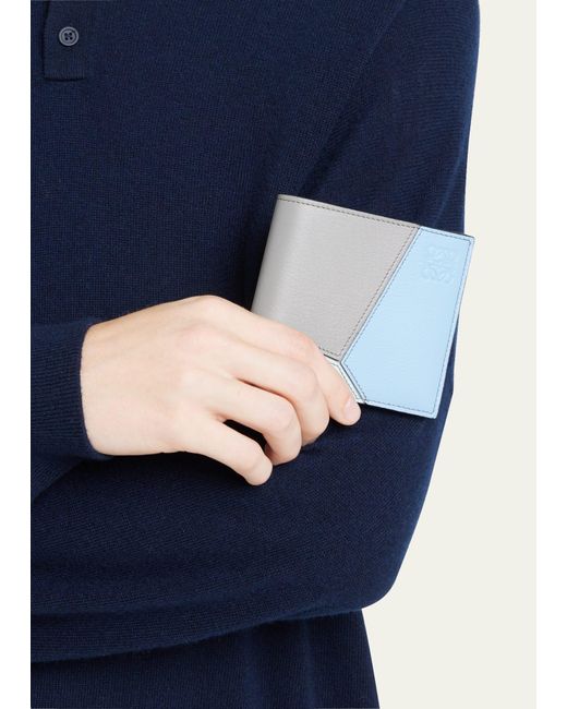 Loewe Blue Puzzle Bifold Wallet for men