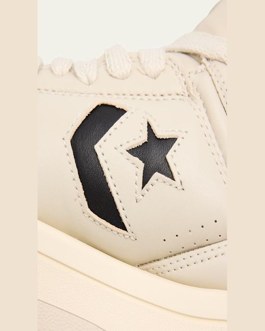 Rick Owens Natural X Converse Turbowpn Ox Leather Low-Top Sneakers for men