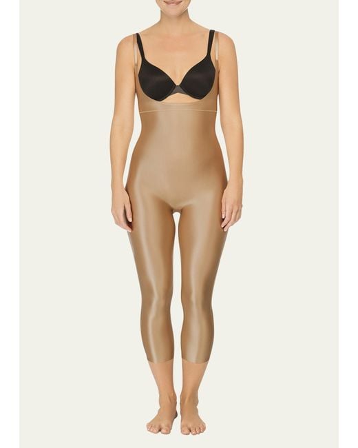 Spanx Suit Your Fancy Open-bust Catsuit in Natural