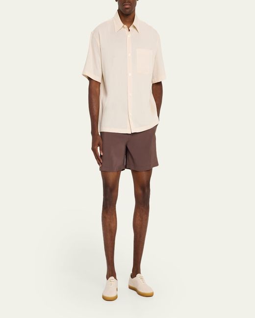 FRAME Brown Modal Blend Pull-On Drawstring Shorts for men
