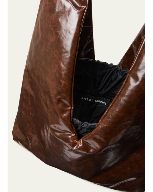 Kassl Black Anchor Skai Medium Faux-leather Shoulder Bag