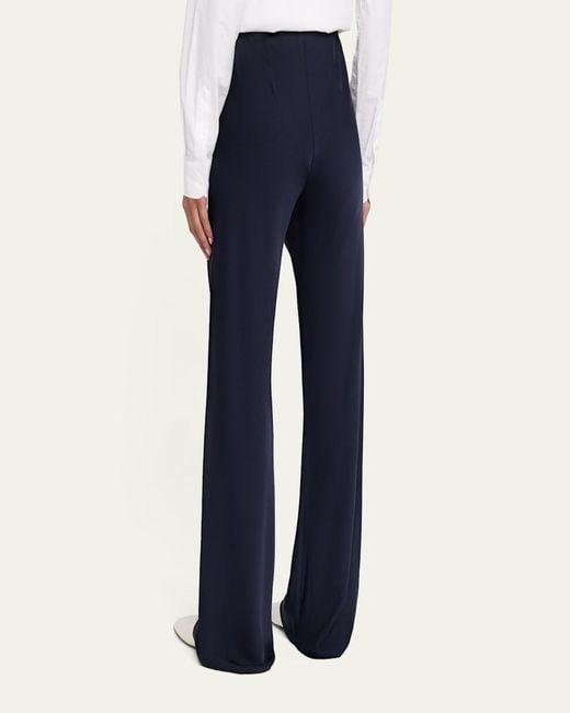 Veronica Beard Blue Braddock Satin Pants