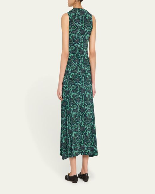 Ulla Johnson Green Orla Sleeveless Midi Dress