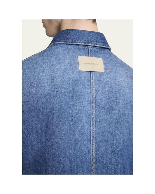 Givenchy Blue Denim Overshirt for men