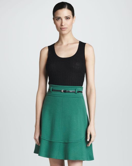 Posse Black Emma Button-Front Mini Dress