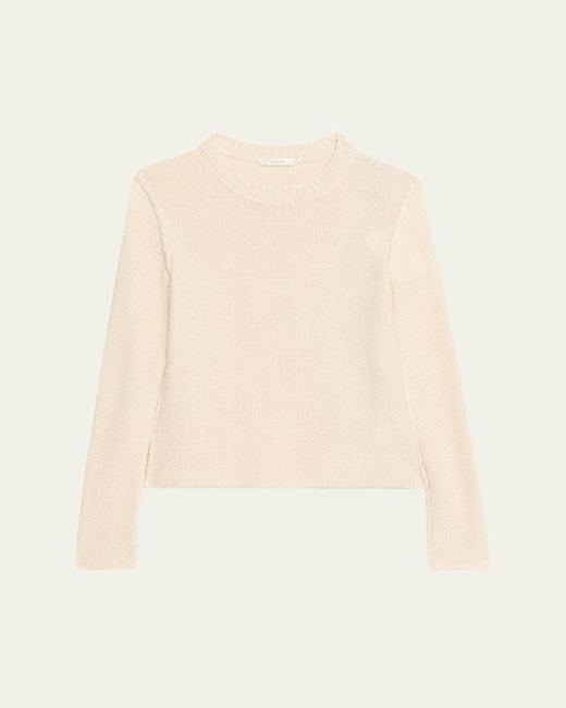 The Row Natural Keg Silk Crewneck Sweater