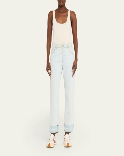Loewe Natural Flow Runner Suede And Leather Sneakers