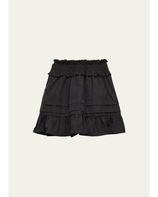 Sea Black Girl's Diana Smocked Taffeta Skirt