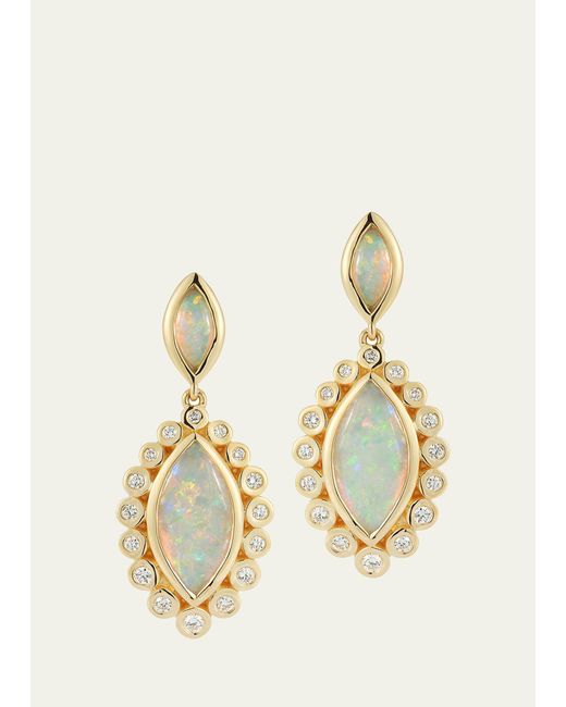 RENNA Natural Opal Drop Earrings