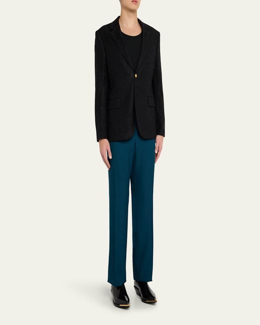 Versace Blue Wool Jogger Pants for men
