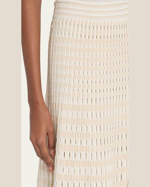 Jonathan Simkhai Natural Larken Midi Skirt