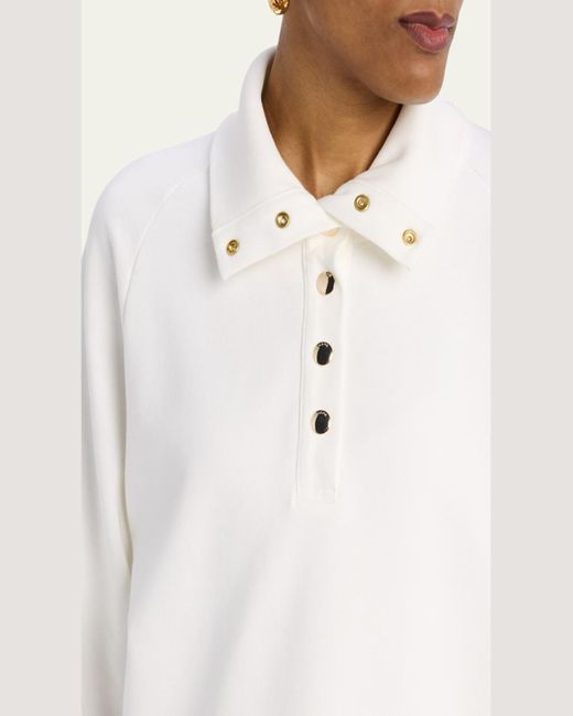 FRAME Natural The Coach Sweatshirt