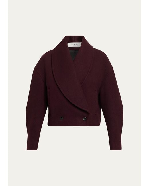 A.L.C. Red Stell Cropped Jacket