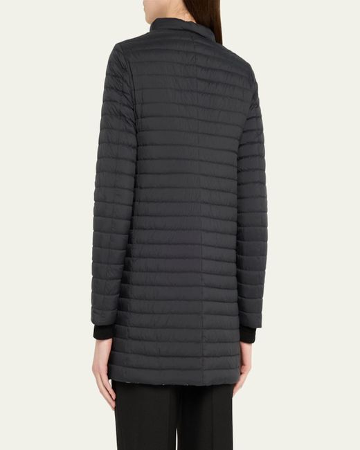 Herno Black Reversible A-Shape Quilted Down Jacket