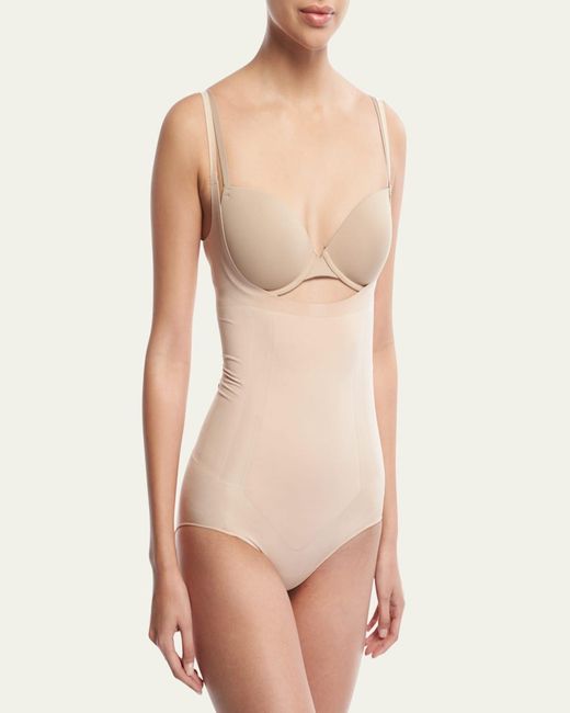 Spanx Natural Sculpt Oncore Open-Bust Brief Bodysuit