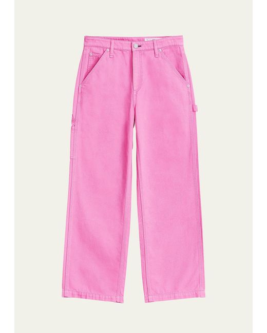 Rag & Bone Pink Sid Wide-leg Carpenter Jeans