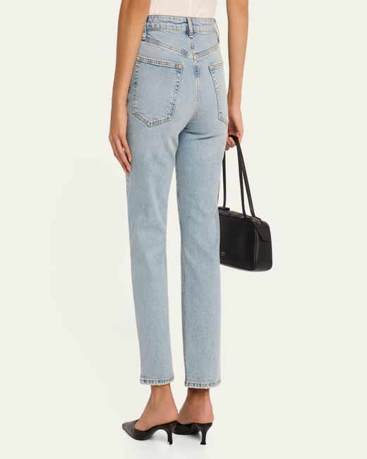 FRAME Blue The Ruler Crop Jeans