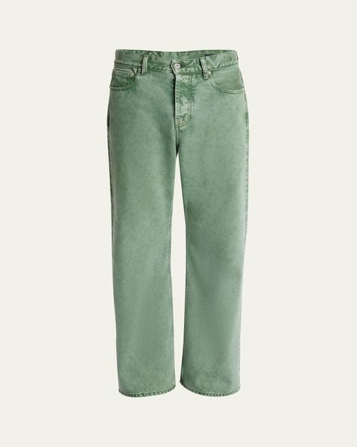 Jacquemus Green Le De-Nimes Straight-Fit Jeans for men