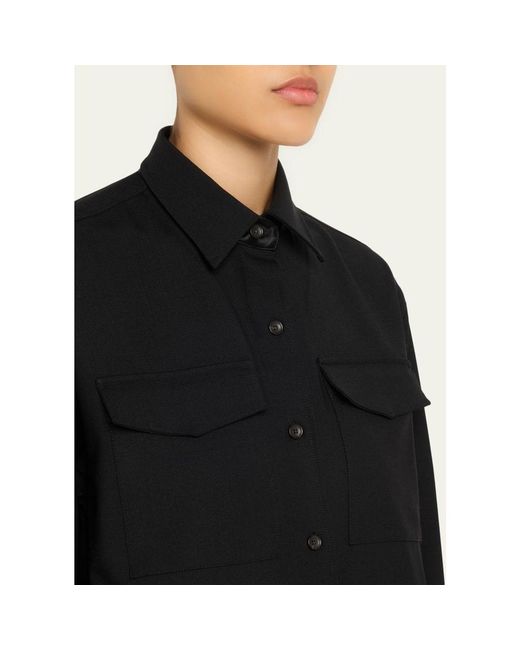 Maria McManus Black Wool Cargo Jacket