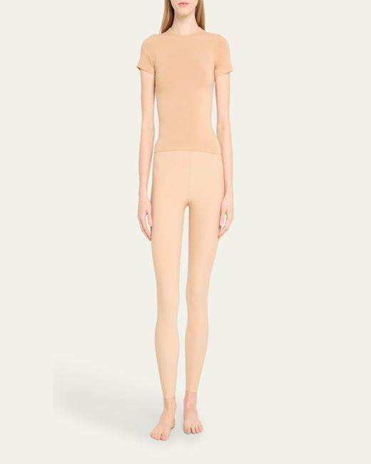 Skims Blue Soft Smoothing Seamless Short-Sleeve T-Shirt