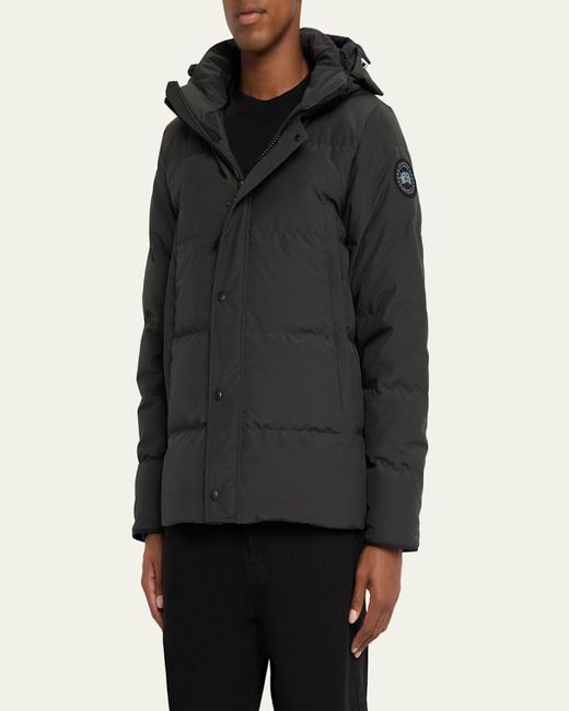 Canada Goose Black Wyndham Label Down Parka for men