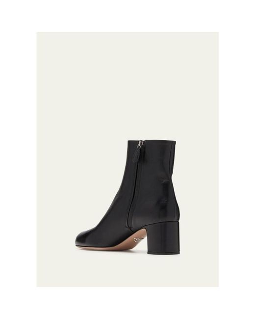 Prada White Leather Zip Ankle-Booties