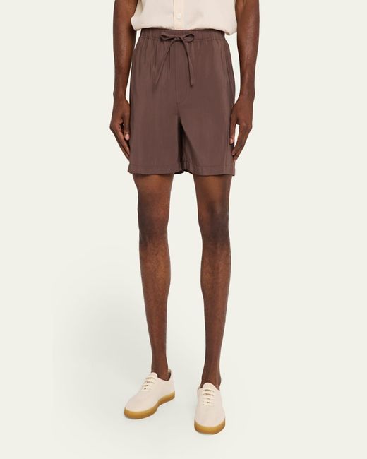 FRAME Brown Modal Blend Pull-On Drawstring Shorts for men