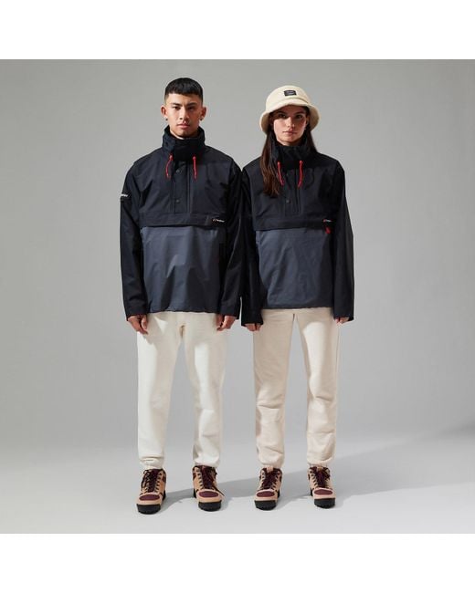 Berghaus Black Ski Smock 86 Shell Half-Zip Jackets