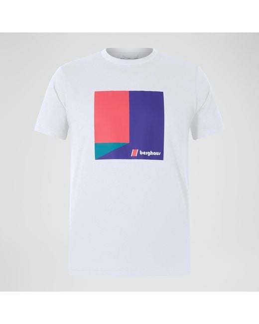 Berghaus White Tri Colour Tee