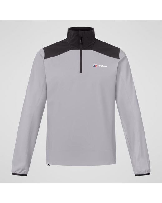 Berghaus Gray Terrain Trek Half Zip Jacket for men