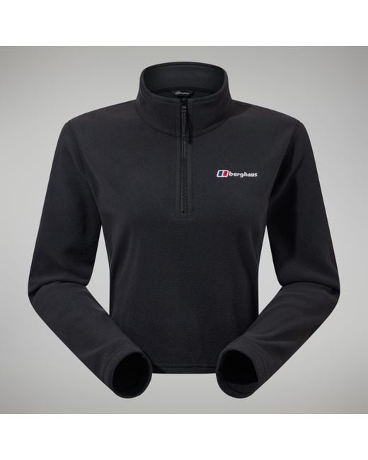 Berghaus Black Urban Prism Crop Half Zip