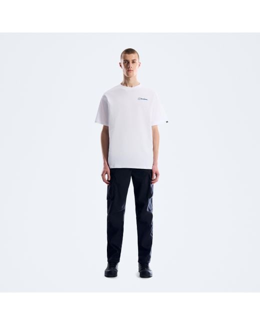 Berghaus White Big Wall Matrix Tee for men