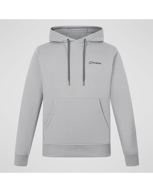 Berghaus Gray Small Logo Hoody for men