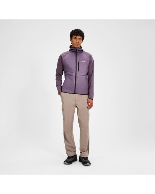 Berghaus Purple Trawden Hybrid Hooded Jacket for men
