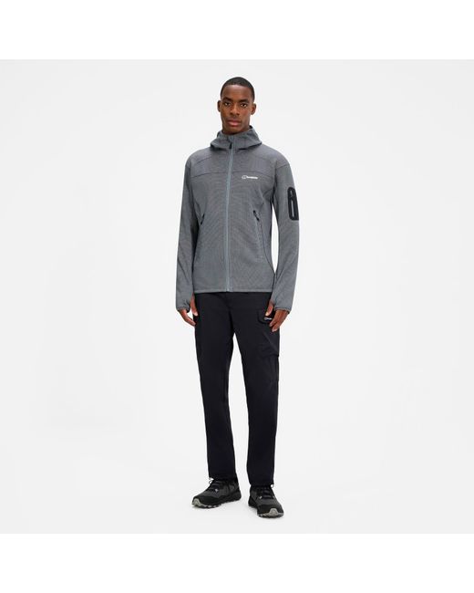 Berghaus Gray Pravitale Mtn 2.0 Hooded Fleece Jacket for men