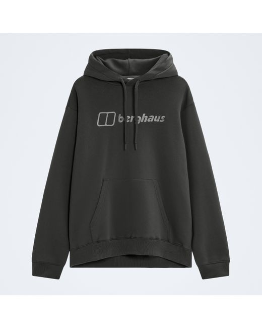 Berghaus Black Essential Logo Hoodie for men