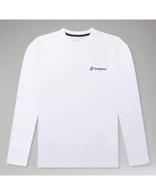 Berghaus White Kanchenjunga Static Long Sleeve T-Shirts
