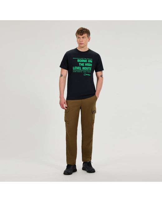 Berghaus Black High Level Route Tee for men