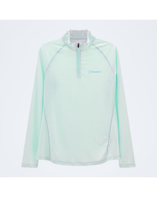 Berghaus Blue 24/7 Half Zip Long Sleeve Tech Tee
