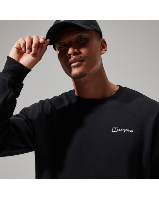 Berghaus Black Logo Crew for men