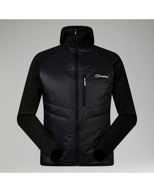 Berghaus Black Trawden Hybrid Hooded Jacket for men