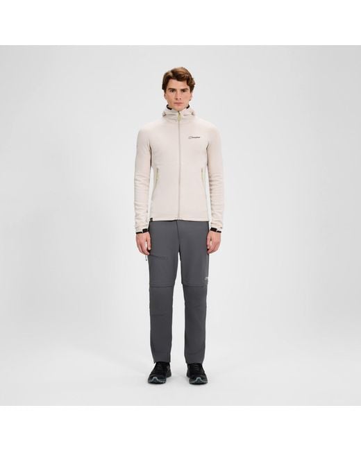 Berghaus White Kinetic Powerstretch Hoody for men