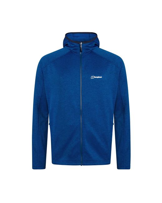 Berghaus Blue Spitzer Hooded Interactive Fleece for men