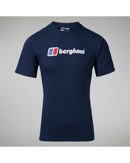 Berghaus Blue Big Classic Logo Tee for men