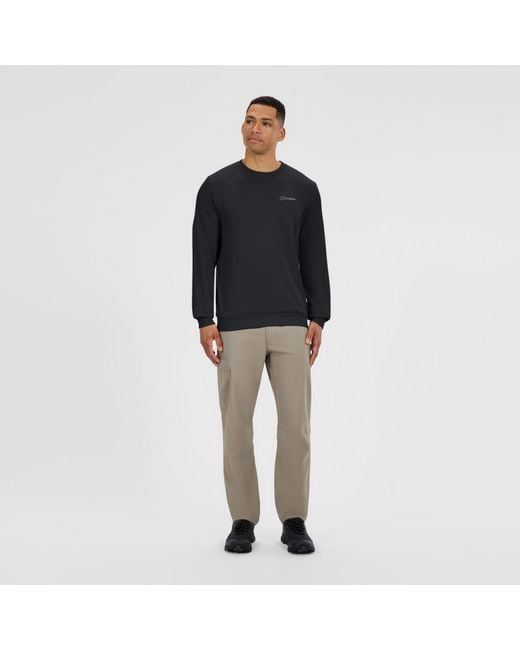 Berghaus Black Logo Crew Light Jumper for men