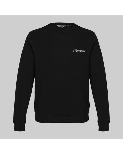 Berghaus Black Hiker Storyboard Sweatshirt for men