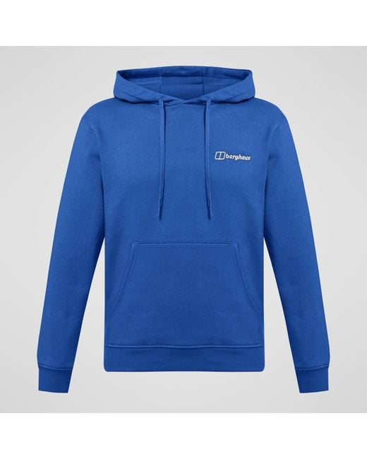 Berghaus Blue Small Logo Hoody for men