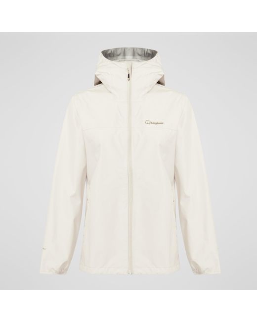Berghaus White Deluge Pro 3.0 Waterproof Jacket for men