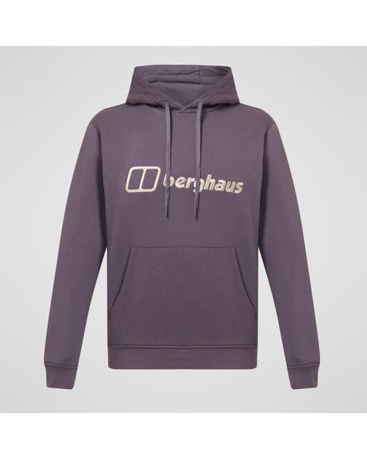 Berghaus Purple Logo Hoodie for men